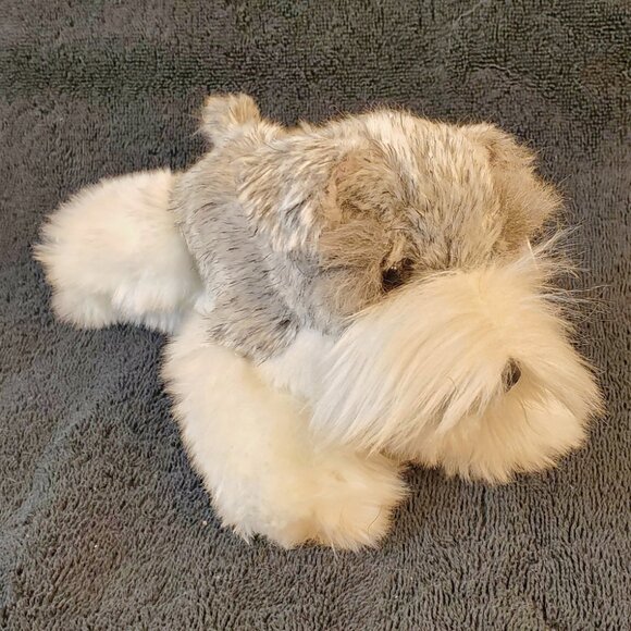 "Miyoni" Miniature Schnauzer Plush Toy by Aurora. 9 in - Picture 2 of 13